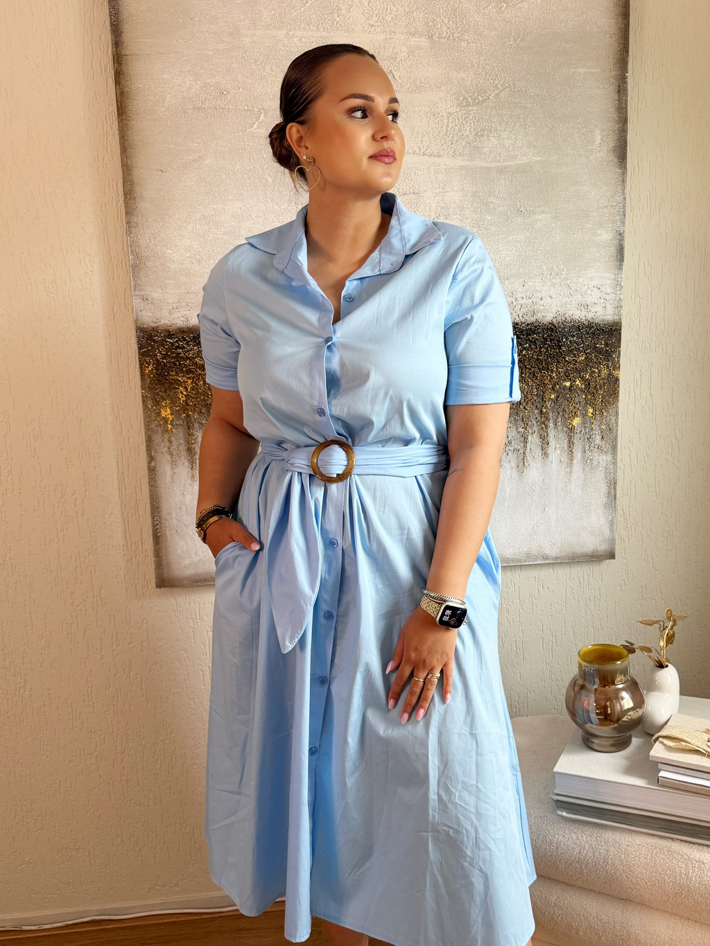 Jurk Florine blauw